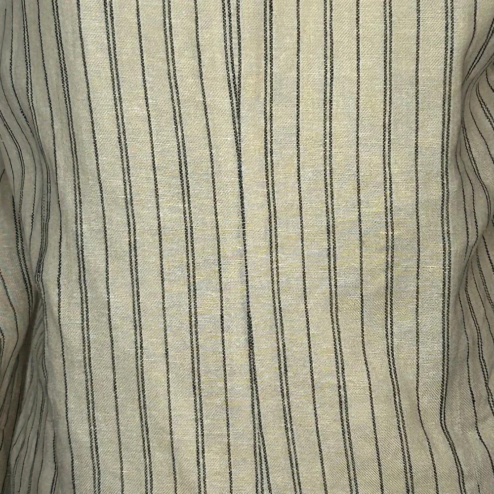Jules & Leopold Linen Blend Pinstripe Blazer Cream Small NWOT Career Preppy Work